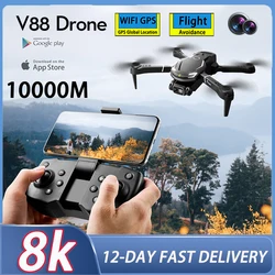 2024 Nieuwe V88 Drone 8K 5G GPS FPV Professionele HD Luchtfotografie Afstandsbediening Vliegtuigen HD Camera quadcopter Speelgoed Drone