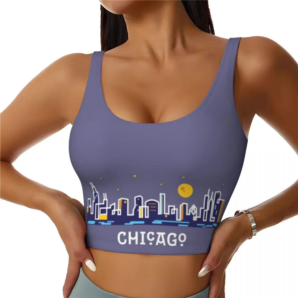 Running Vest Women Chicago Park Stroll Women Workout Top