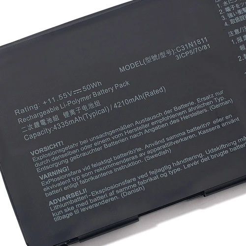 Imagen 2 del producto Keyuan C31N1811 50Wh batería de repuesto UX433 UX433F UX433FA para ASUS Deluxe14 Deluxe 13 X433FA-A6018T UX433 UX433FQ U4300FA