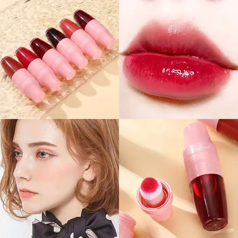 Water Glossy Lip Gloss Lipstick Makeup Moisturizing Liquid Lip Tint Stain Long-lasting Waterproof Lip Glaze Korean Cosmetics