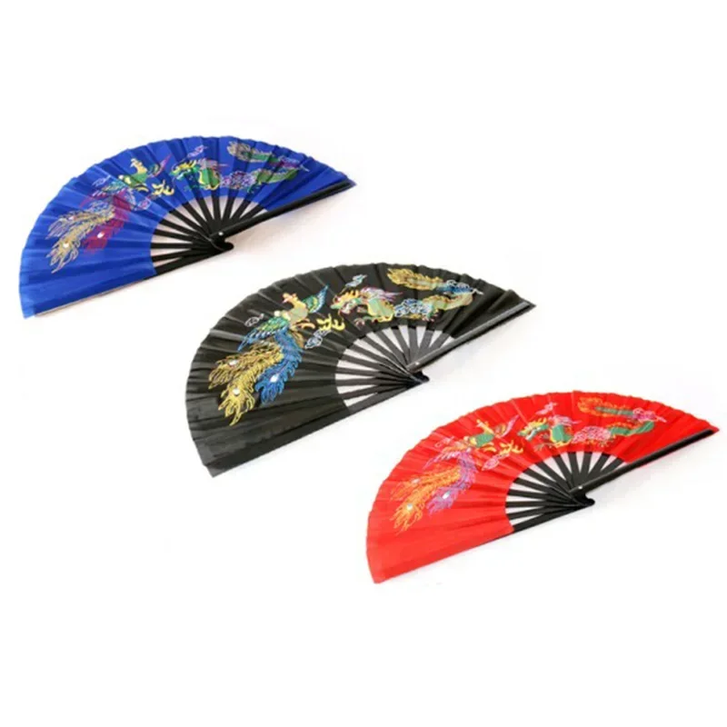 

Traditional Chinese Dragon and Phoenix Bamboo Fan Magic Show Stage Magic Magia Magie Magicians Prop Accessory Black Blue Red