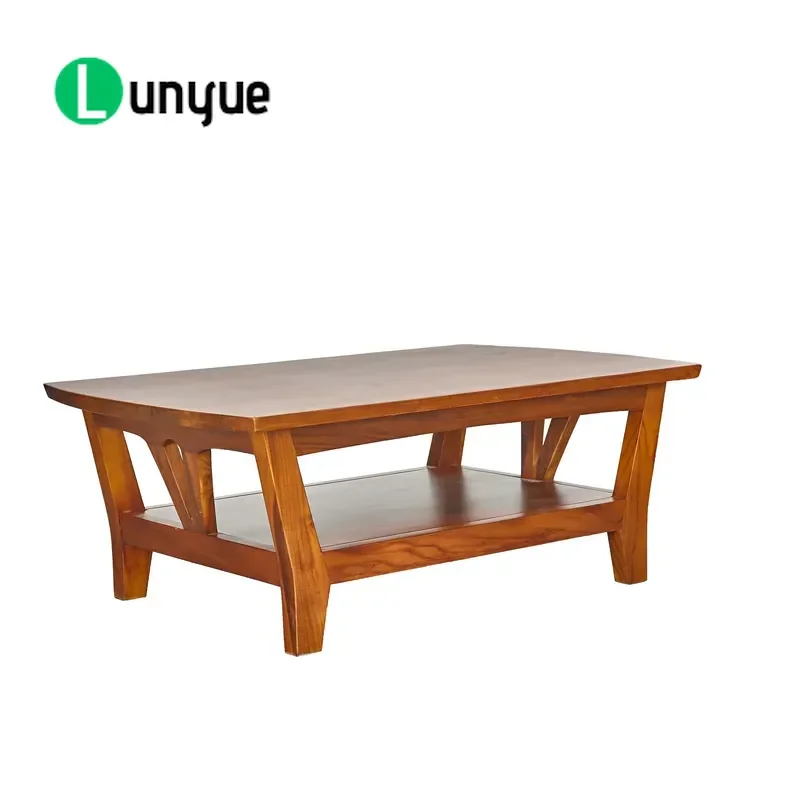 Nordic Modern Teak Coffee Table Durable Sustainable Indonesian Legal Wood Living Room Furniture Elegant Design Certified Eco