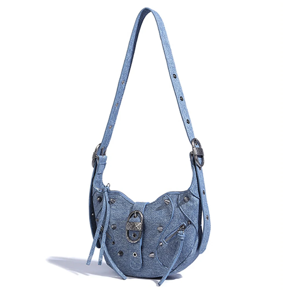 Mini sac fourre-tout à pompon pour femme, PU, denim, daim, mode décontractée, style vintage, fermeture à glissière, 03, commconsulbag