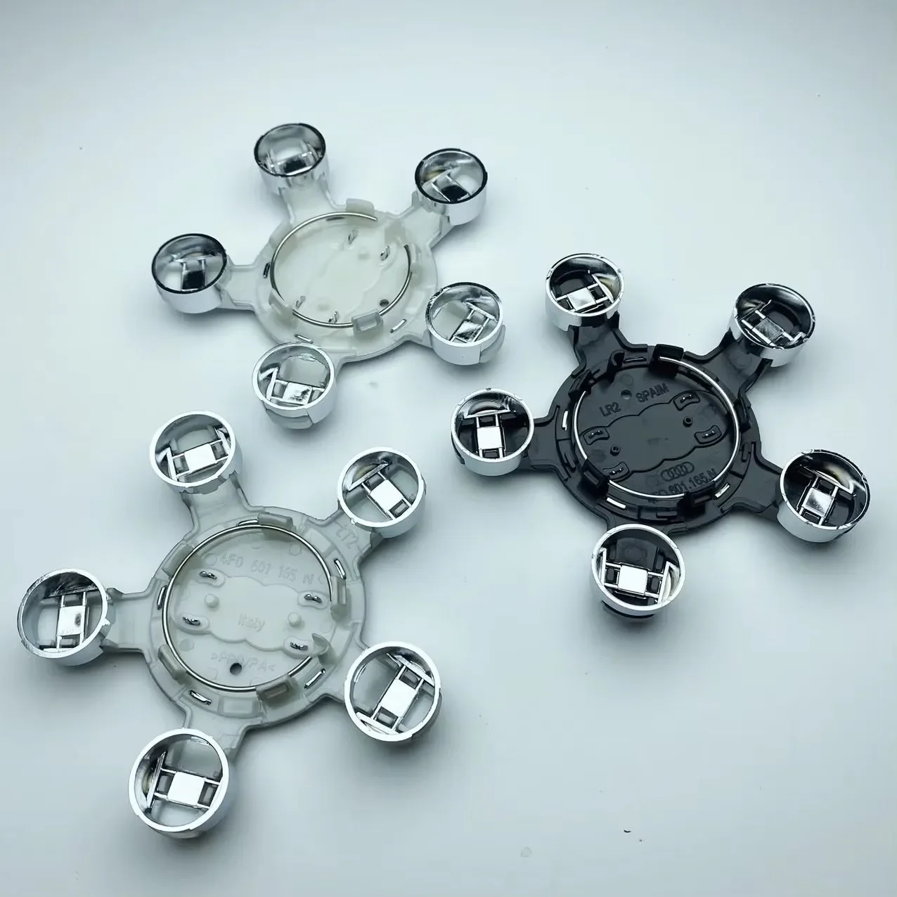 4 pièces 135 mm pour AUDI A4 B8 B6 B9 B7 A3 8P 8V 8L A6 C7 C6 – Cache-moyeux de roue à cinq griffes 4F0601165N – Accessoires