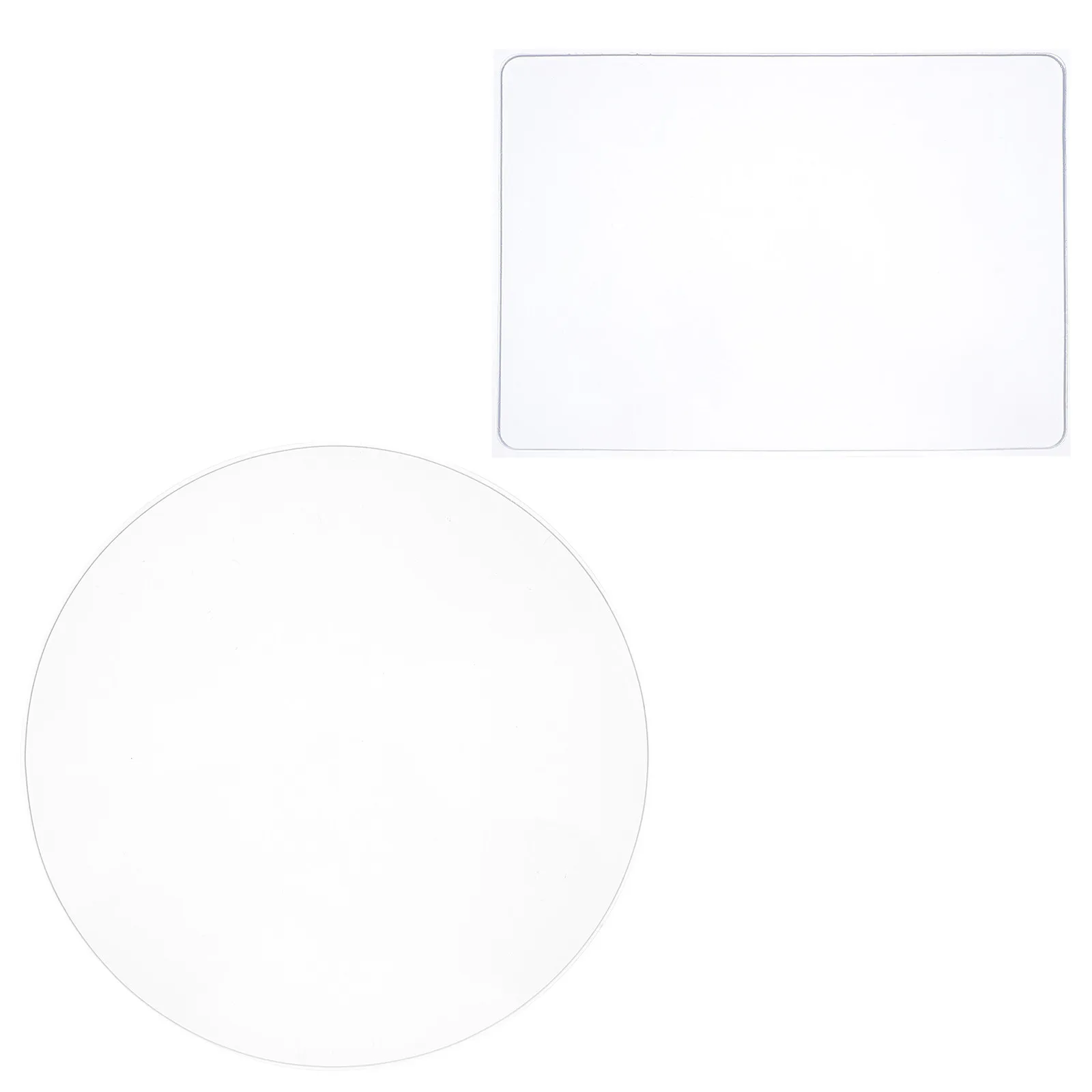 2Pcs Soft Gel Printing Plate Reusable Clear Press for Monoprinting Art Transfers Kids Creative Tools Flexible for Craft