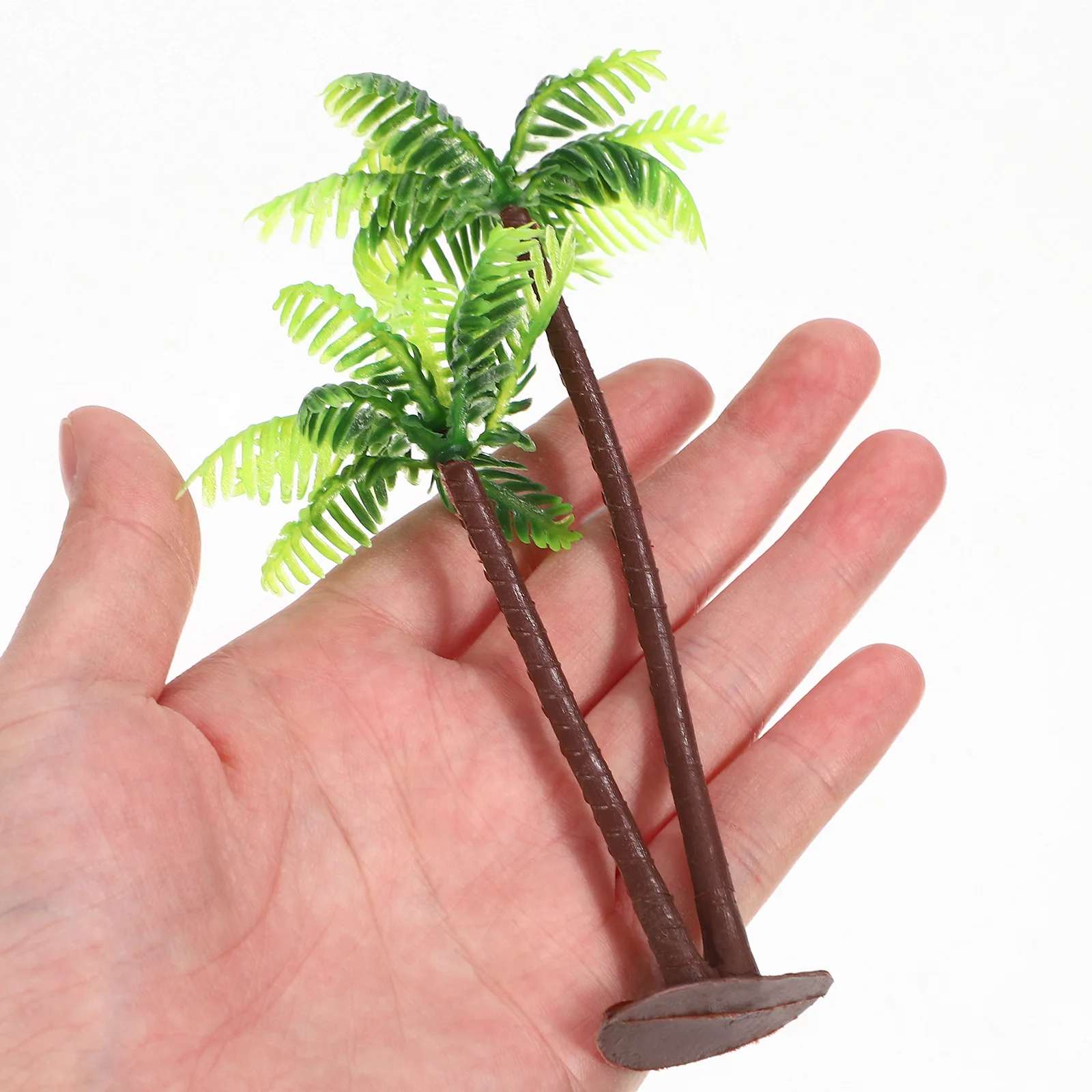 

12Pcs Plastic Coconut Palm Tree Miniature Craft Bonsai for Micro Landscape DIY Mini Garden Decoration Mini Landscape Decor