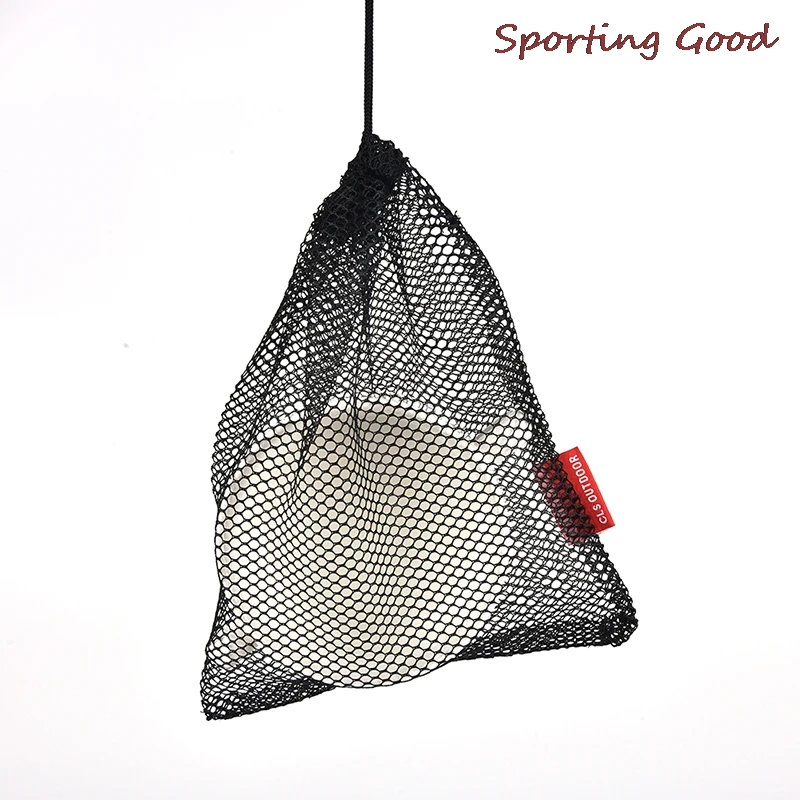 High Quality Nylon Mesh Drawstring Bag For Cutlery Bottle Pot Pan Kettle Mesh Storage Ditty Bag Travel Stuff Sack