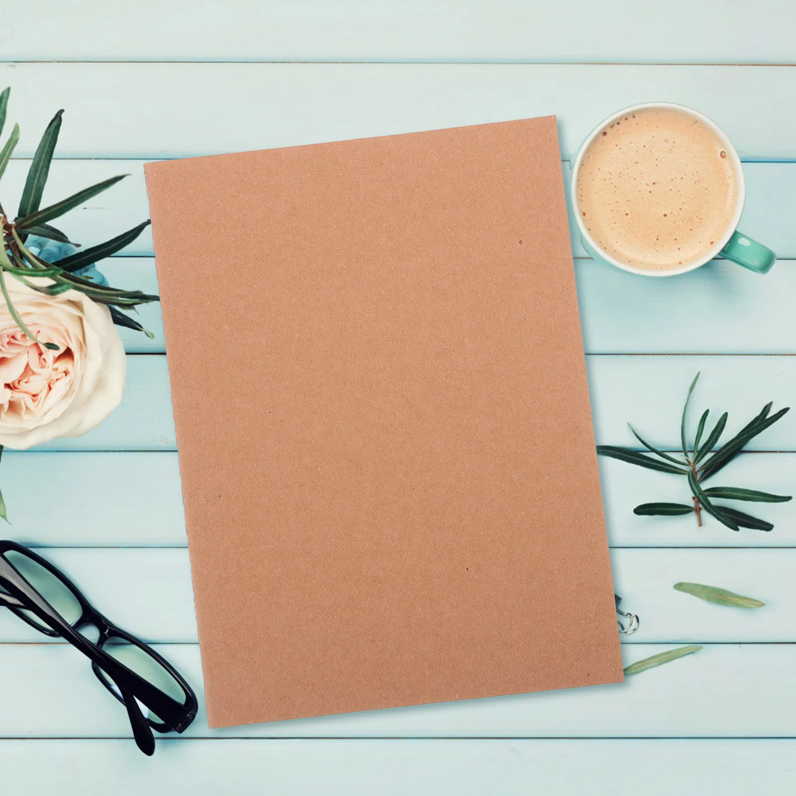 10pcs-kraft-paper-diary-notepad-blank-page-writing-journal-for-office-work-scheduling-planning-teachers-students-travel-daily