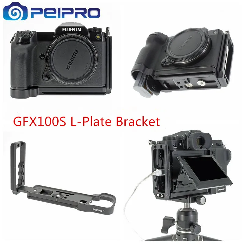 

PEIPRO Aviation alloy aluminum quick Release L-plate bracket camera Hand Grip for GFX100S cameras