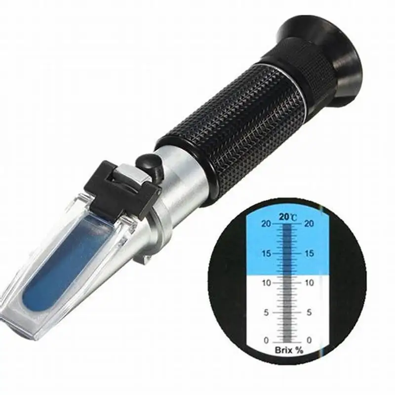 Veidt Weighing INESA WZS Brix 0.0-50.0% Sugar Content Meter Detector Tester Digital Brix Refractometer for Fruit Juice Drinks