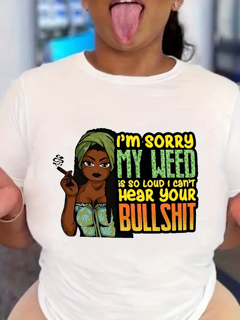 T-shirt z nadrukiem wycięcie pod szyją z nadrukiem figur i liter na co dzień t-shirt z krótkim rękawem na lato odzież damska Harajuku Y2K topy