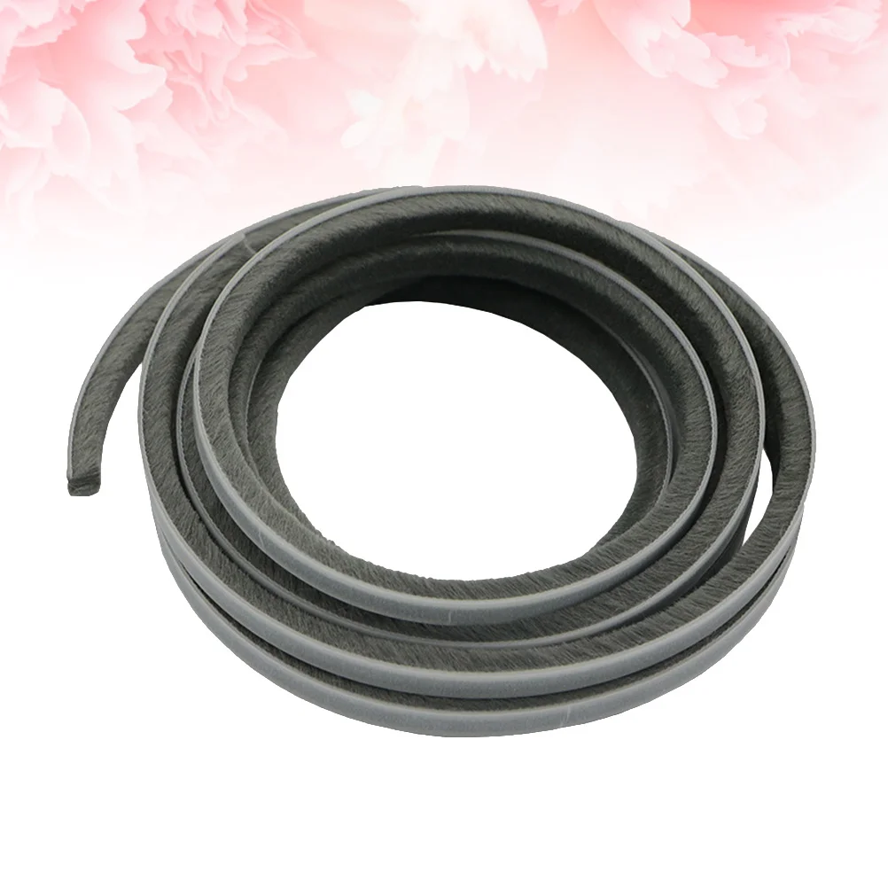 

5M Self Adhesive Pile Weatherstrip Sealing Strip for Door Window Cabinet Wardrobe Brush Protector Windproof Water Resistant