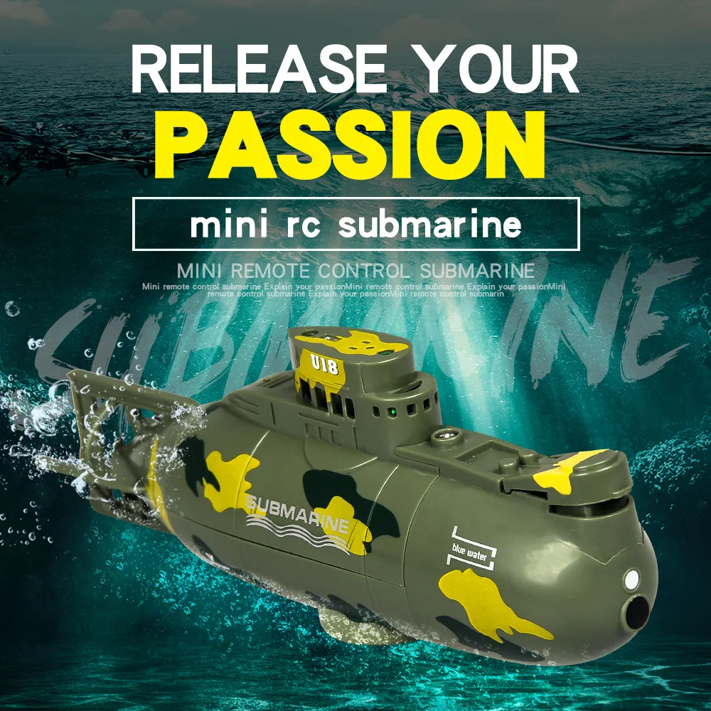 Simulation 2,4G Radio Fernbedienung 6CH Mini Submarine Unterwasser Hover Kreative Wiederaufladbare Militär Schiff Modell Kinder Spielzeug Geschenk