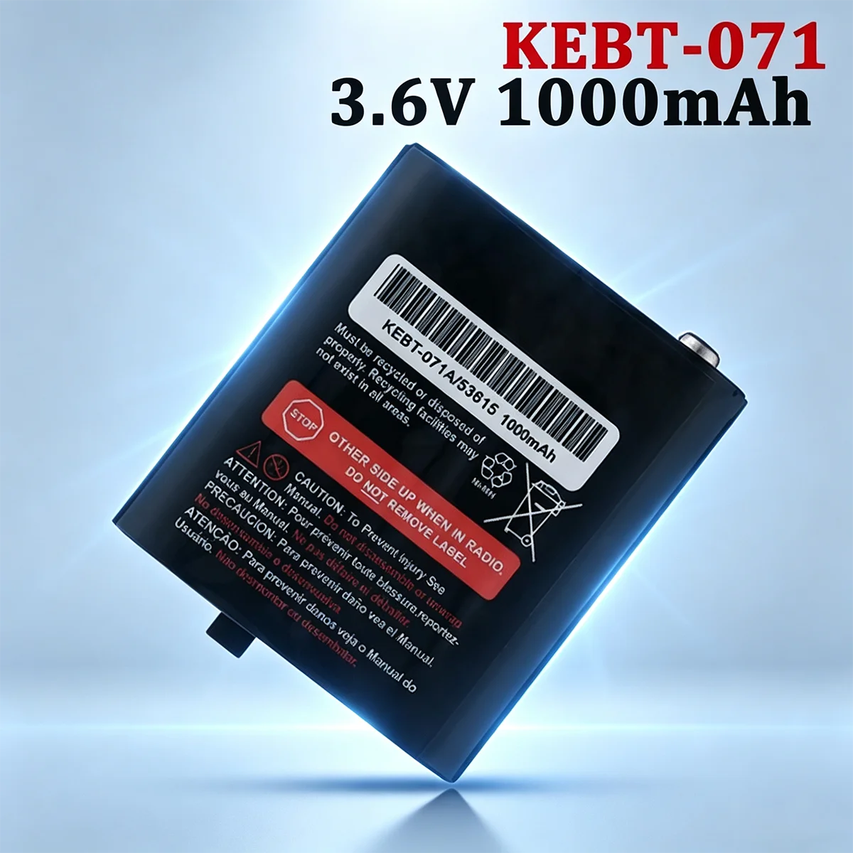 1-5PCS 3.6V 1000mAh Battery For MOTOROLA EM1000 EM1000R KEBT-071 KEBT-071A KEBT-071-B KEBT-071-C KEBT-071-D 53615 FV300 FV500