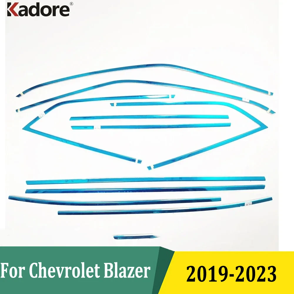 

For Chevrolet Blazer 2019 2020 2021 2022 2023 Car Upper Window Molding Protector Strip Cover Trim Exterior Accessories Stainless