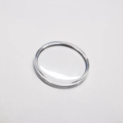 Plastic Lid Shaped Watch Glass Front Face Cover 30/30.3/30.5/30.6/30.7/30.8/31/31.5/31.9/32/32.6mm Diameter with Silver Ring