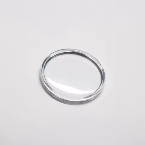 Plastic Lid Shaped Watch Glass Front Face Cover 30/30.3/30.5/30.6/30.7/30.8/31/31.5/31.9/32/32.6mm Diameter with Silver Ring