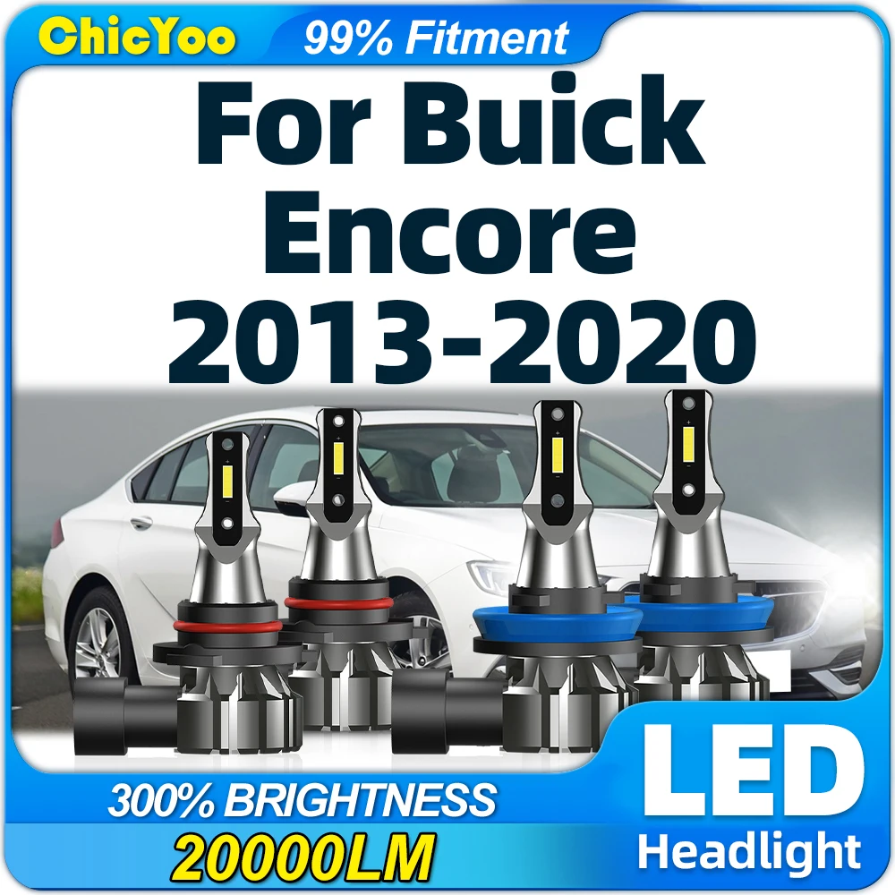

Car LED Headlight Bulbs 240W 40000LM High Low Beam 6000K White Auto Lamps For Buick Encore 2013-2015 2016 2017 2018 2019 2020