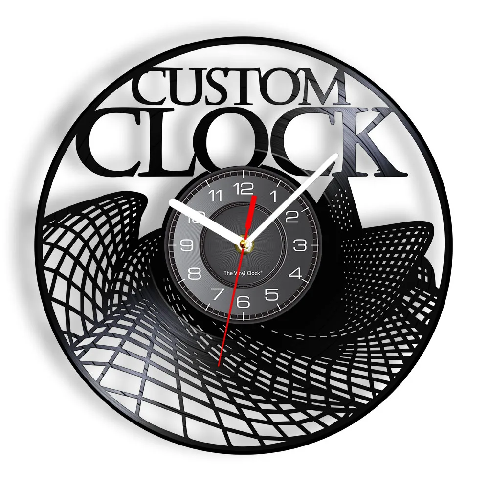 Vintage Custom Vinyl Record Wall Clock Custom Order Your design Your logo Your Personal Photos Personalized Vinyl Longplay Clock