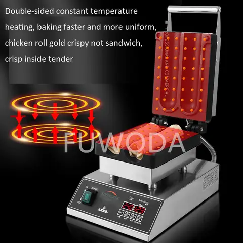 Digital kycklinglimpamaskin i rostfritt stål, mexikansk kycklingburrito, kycklingrullmaskin, non-stick kycklingwrap-brödrostmaskin 8 best sales inslagningsmaskin - №1