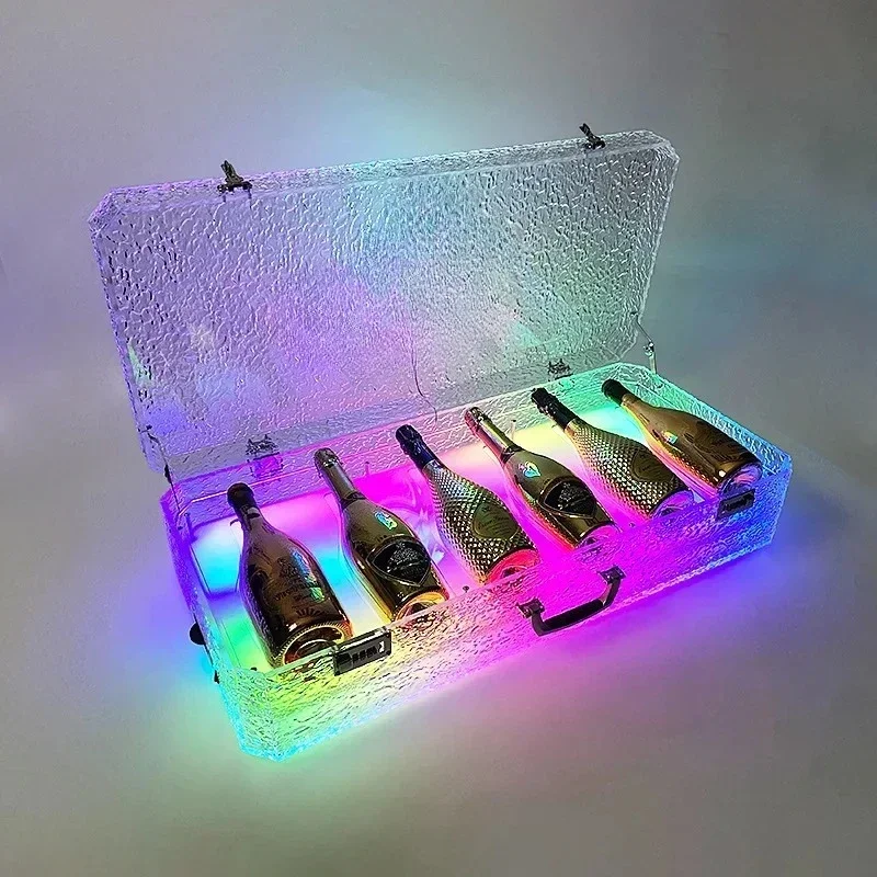 Glowing Wine Case Spade A Champagne Dragon Set, Cup Case Fruit Case, Ice Seal Box