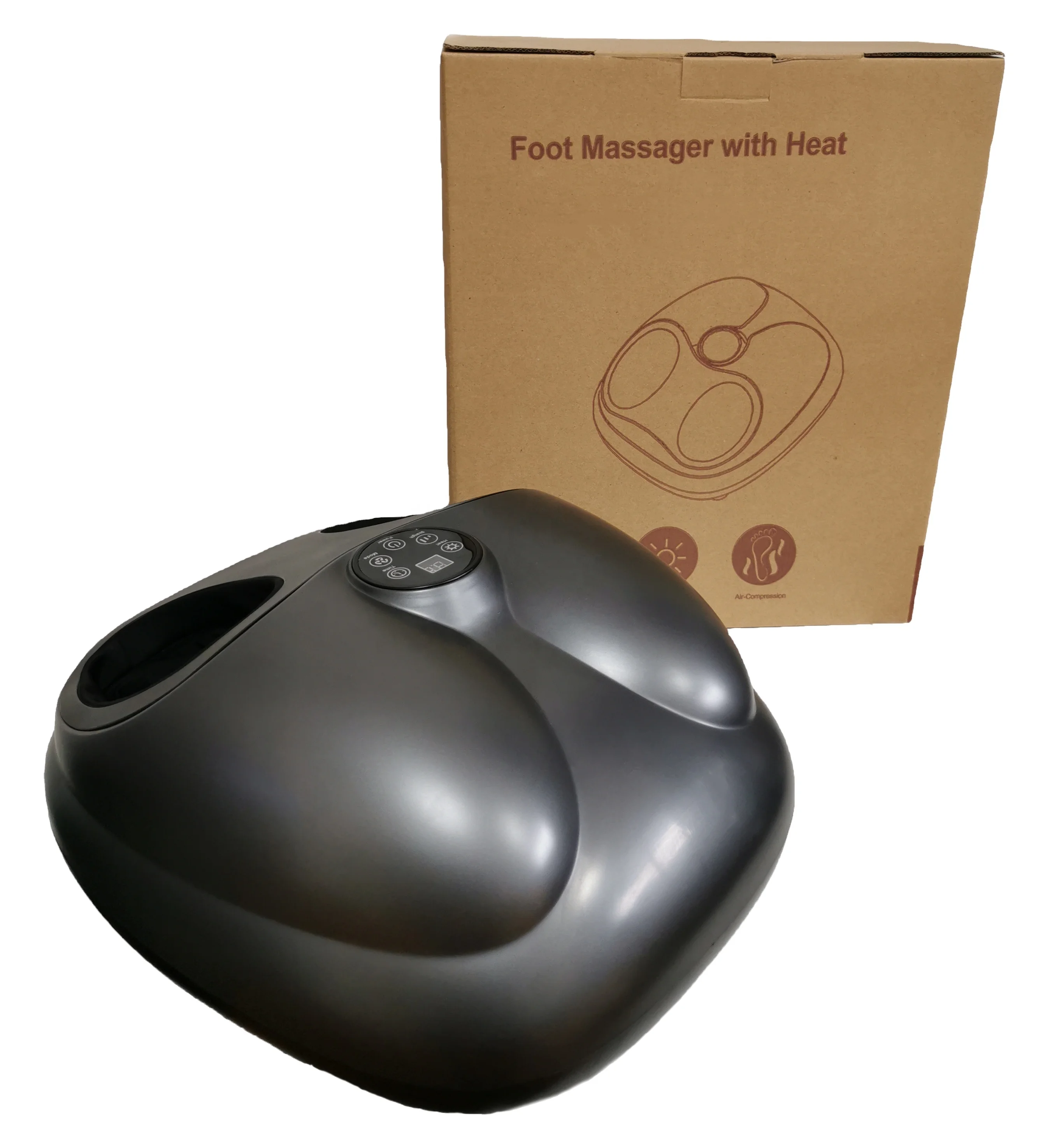 YH001F Air Pressure Vibration Infrared Electric Foot Massager Machine Online Technical Support 36W Black,grey