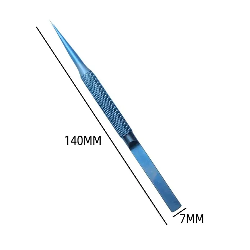 1PC Fingerprint Flying Wire Tweezers Titanium Alloy 0.15mm Fine Tip Phone Repair Curved Or Straight Tip