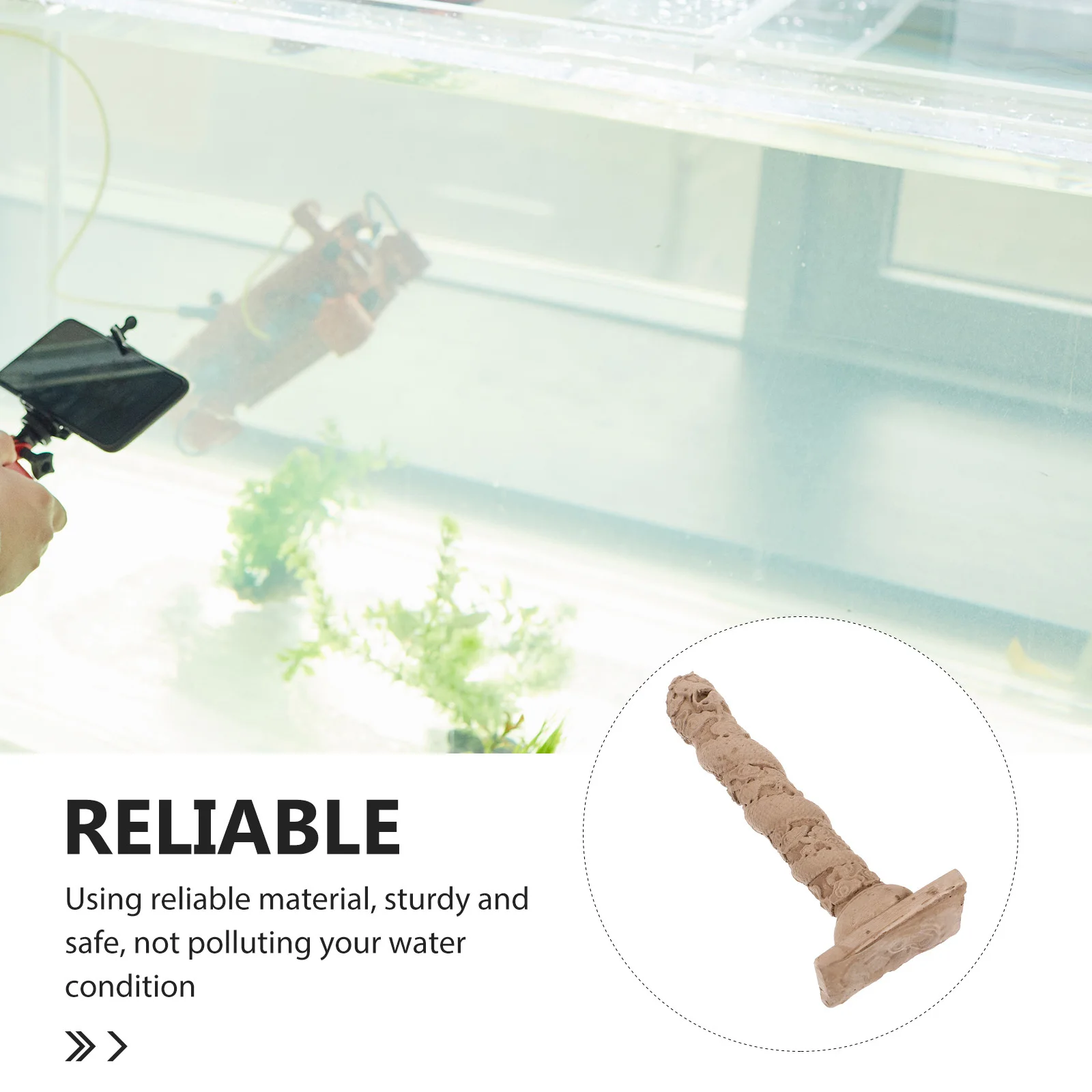 

Roman Column Decor Cement Aquarium Ornament For Fish Tank Landscape Underwater Shelter Aquatic Decor Fish Tank Accessories