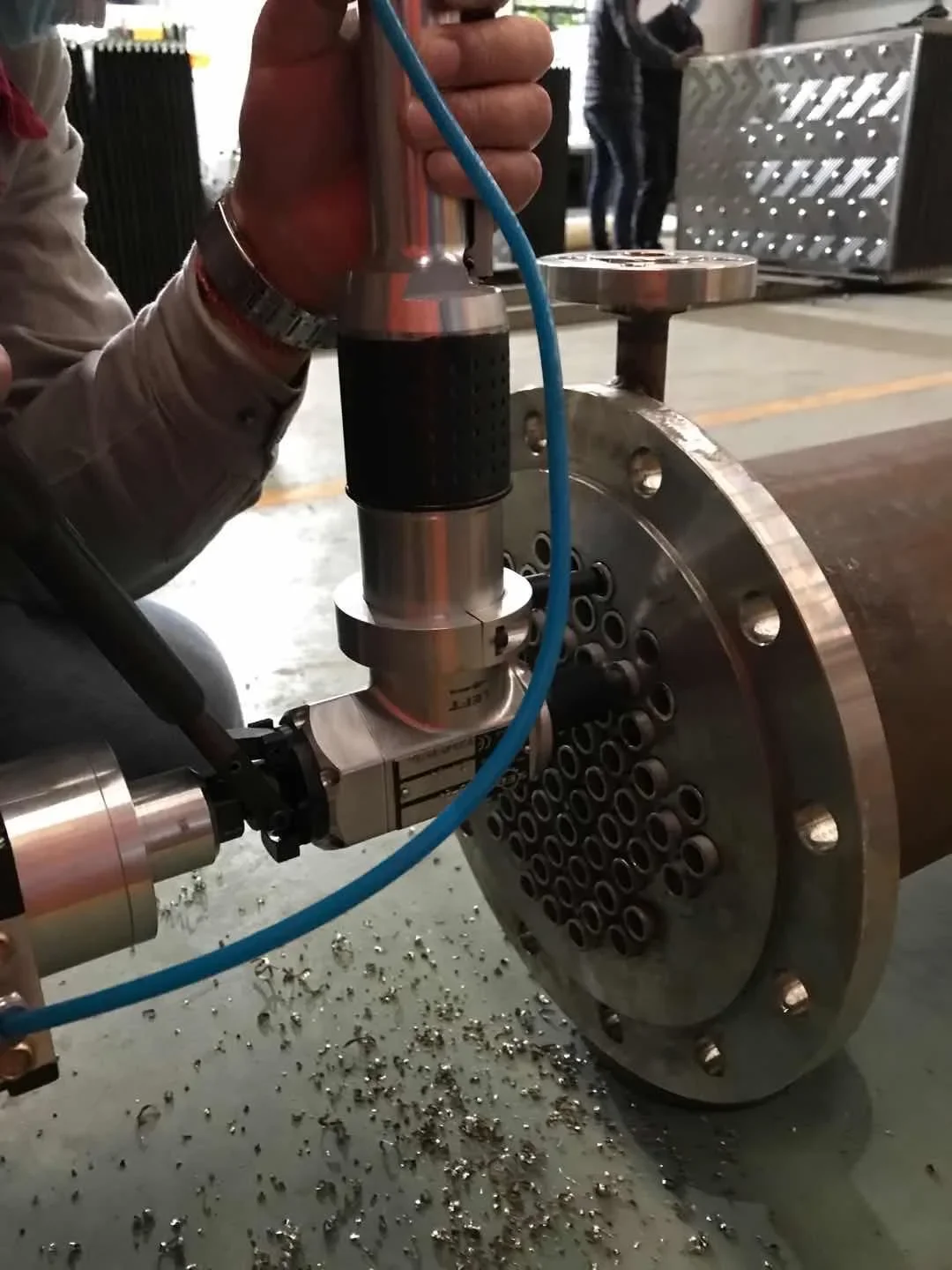 KD-24 Made in China high speed pneumatic beveling machine leveling machine