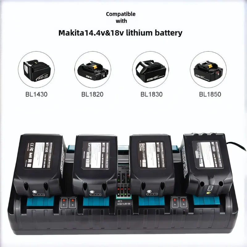 New original Makita large  charger 18V charger, rechargeable battery, Makita BL1830B BL1840 BL1850 BL1850B fast charging