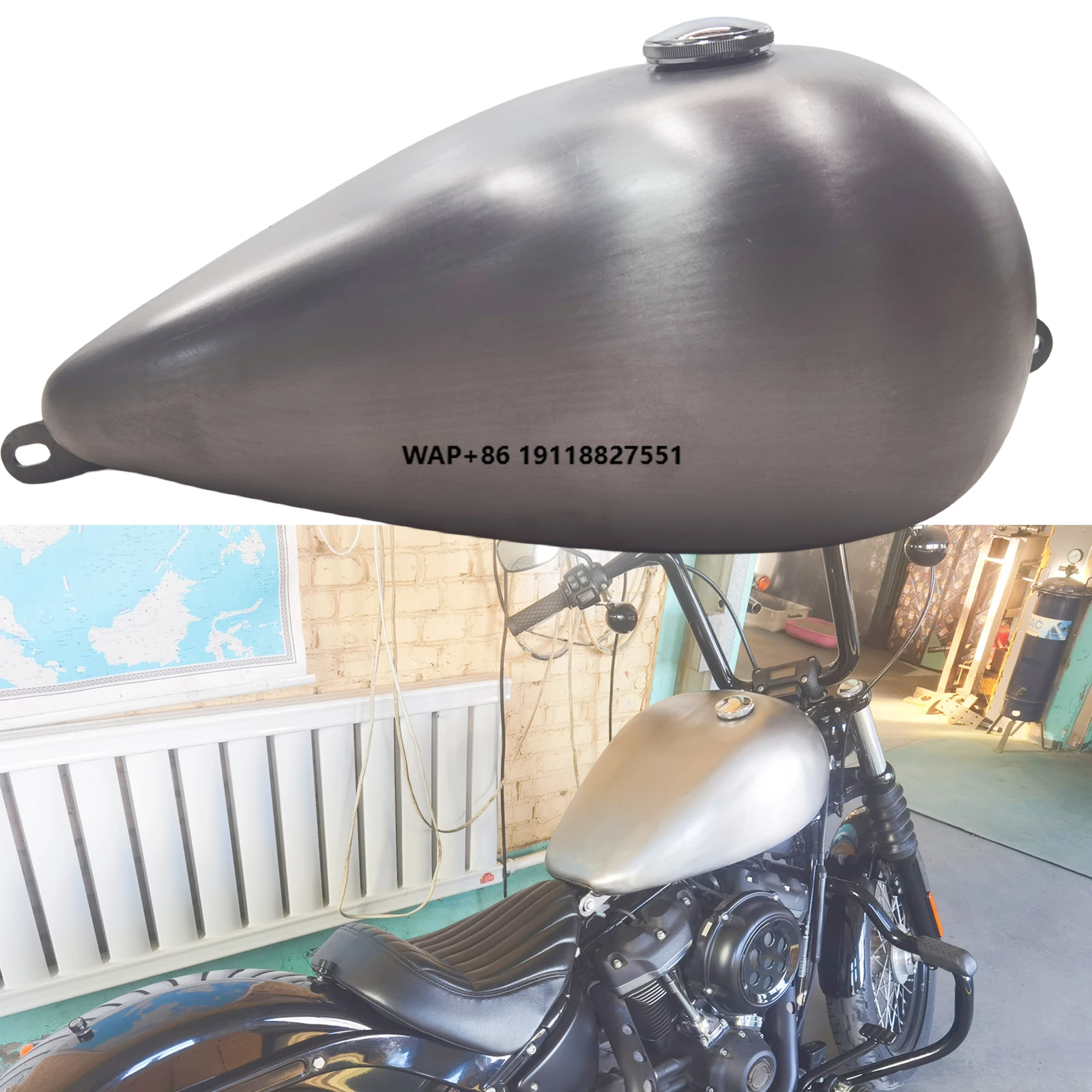 24L Petrol Fuel Tank for Softail Street Fighter M8 After 2018 Models
