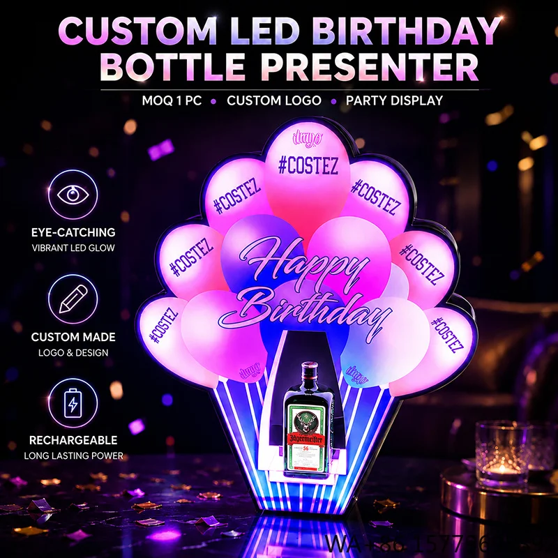 Wholesale LED Bottle Glorifier Service Tray for Champagne and Liquor Bar Display Manufacturer