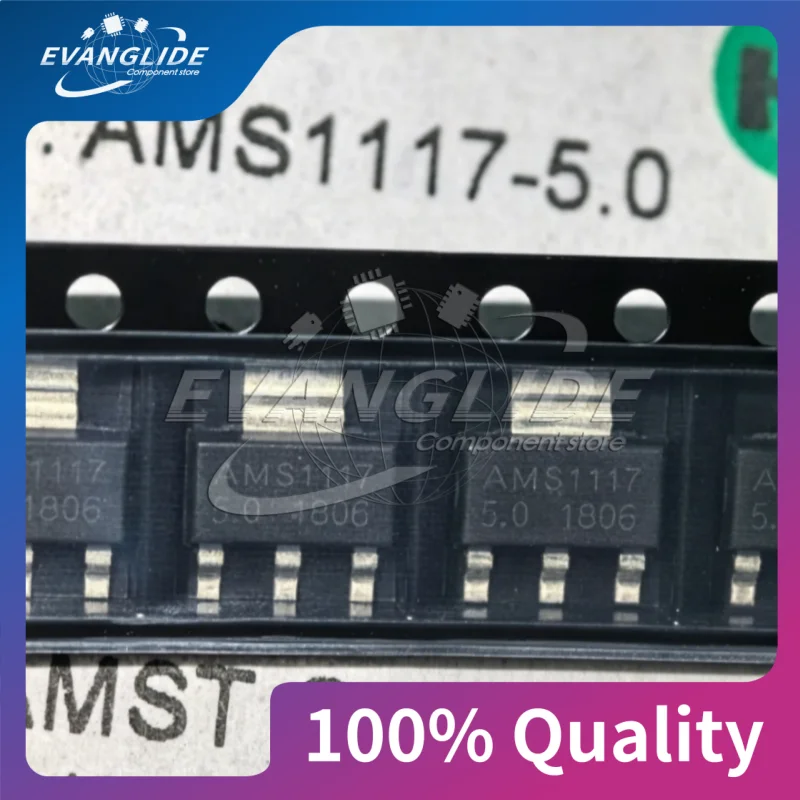20 PCS/LOT AMS1117-5.0 SOT-223 Linear Voltage Regulator Chip