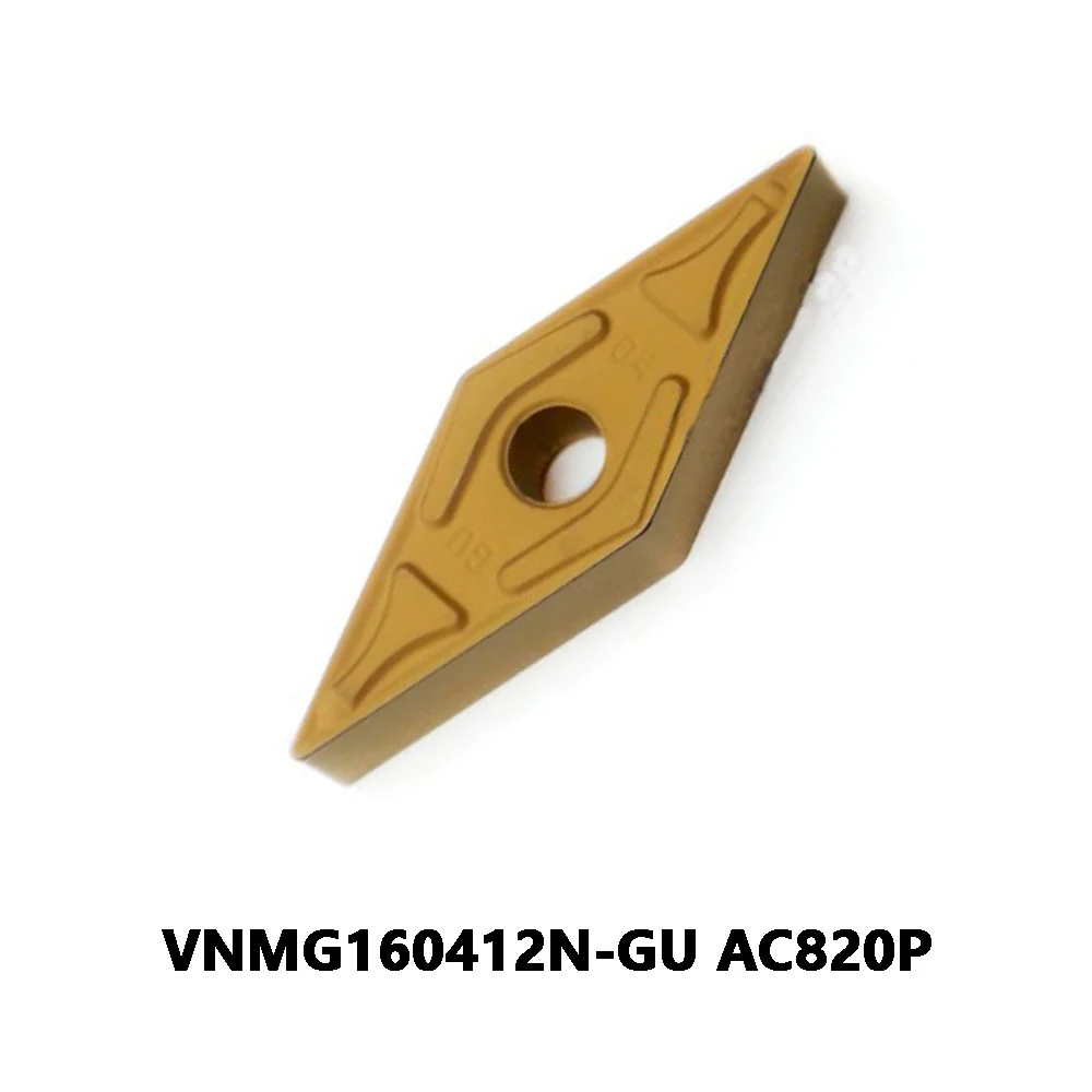 VNMG1604 Plates VNMG160412 VNMG 160412 N GU Original VNMG160412N-GU AC820P Carbide Blade Turning Tools Machine CNC Lathe Cutter