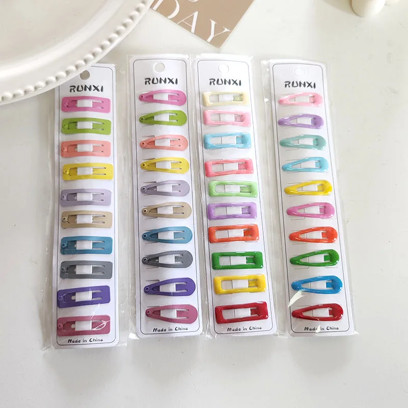 10szt Koreańskie Śliczne Kolorowe Mini BB Spinki do włosów Pazury do włosów Uchwyty dla dziewczynek Dzieci Prezent dla dzieci Akcesoria do włosów Opaska na głowę