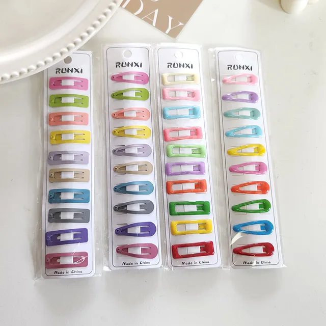 10szt Koreańskie Śliczne Kolorowe Mini BB Spinki do włosów Pazury do włosów Uchwyty dla dziewczynek Dzieci Prezent dla dzieci Akcesoria do włosów Opaska na głowę