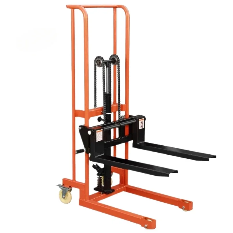 Material Lift Winch Stacker, Pallet Truck Dolly, Lift Table, Fork Lift 200KG/400KG Manual Hydraulic Forklift