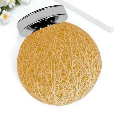 

1 шт. Креативный потолочный светильник в форме шара из ротанга, декоративная лампа для коридора, прохода, сада, ресторана, дома