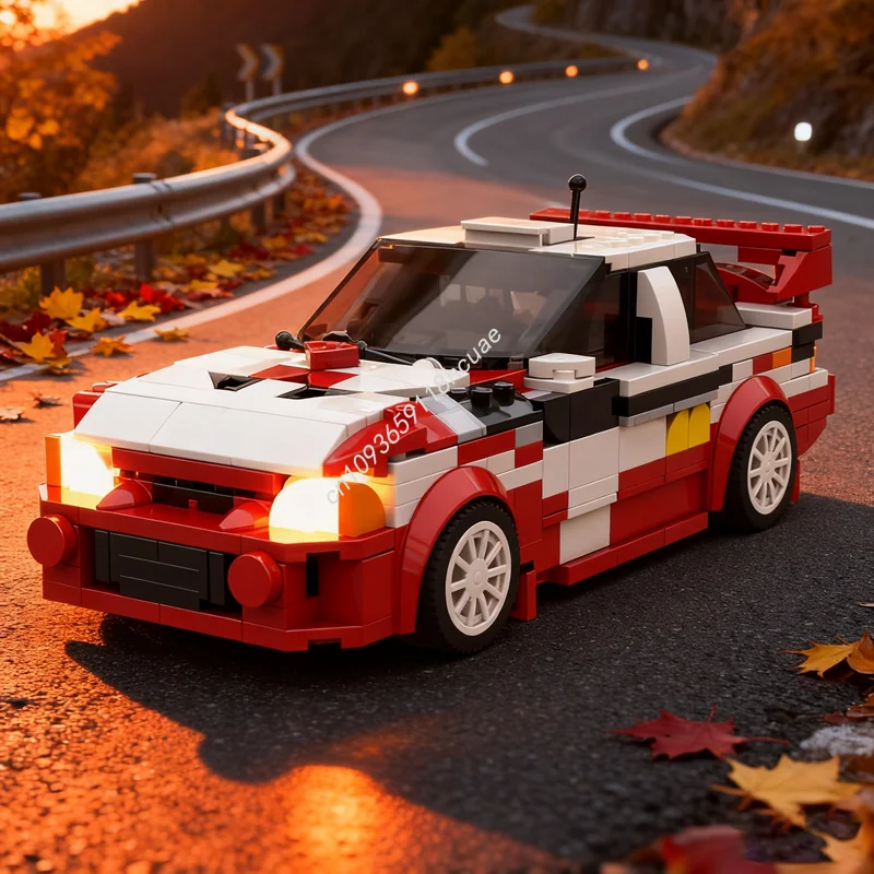 

419pcs MOC Mitsubishi Lancer GB Rally Burns S City Model Christmas Gift Building Blocks Construction DIY Creative Toy Idea Brick