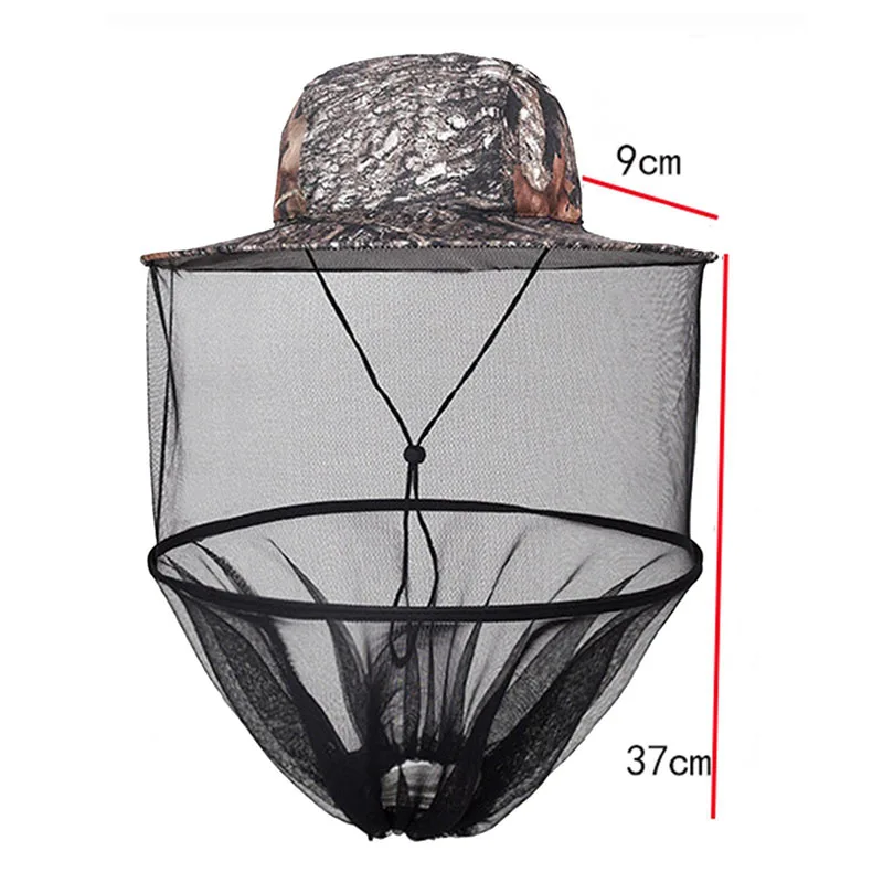 Fishing Hat Outdoor Fishing Hat Fisherman\'S Mosquito And Insect Proof Hat Net Head Net Face Mask Beekeeping Hat Sunshade Hat