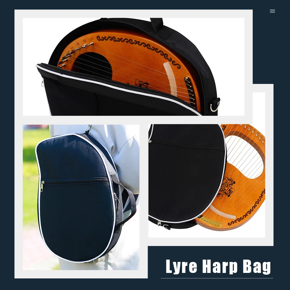

Convenient Lyre Harp Storage Bag Durable Oxford Cloth Carry Pouch for Outdoor Use Simple and Lightweight Design