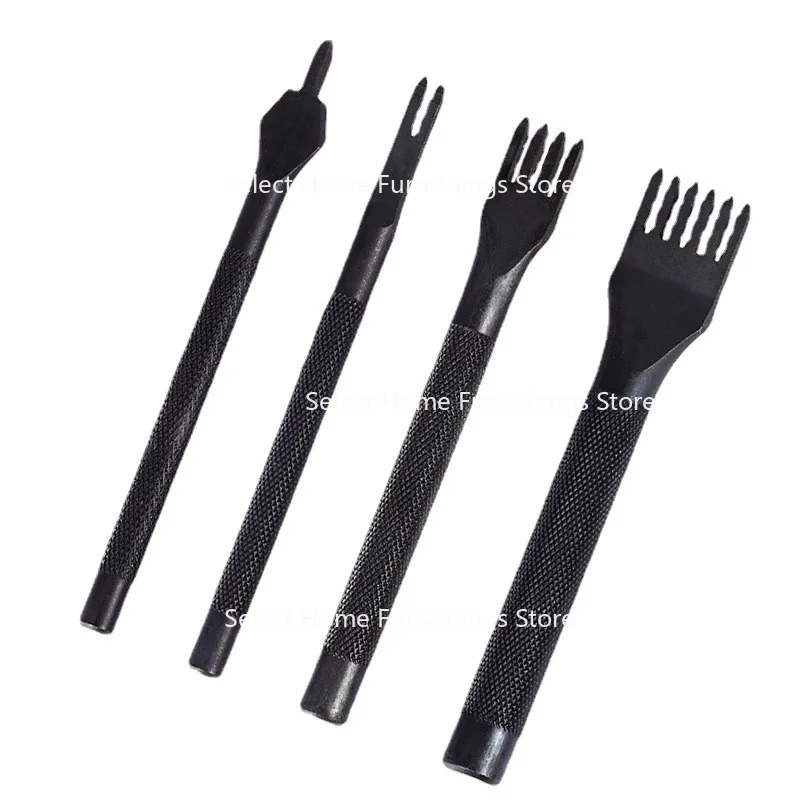 

Apply To 3Mm 4mm Black Rhombus, Leather Punching Set, Non-slip Handle with Smooth Teeth.