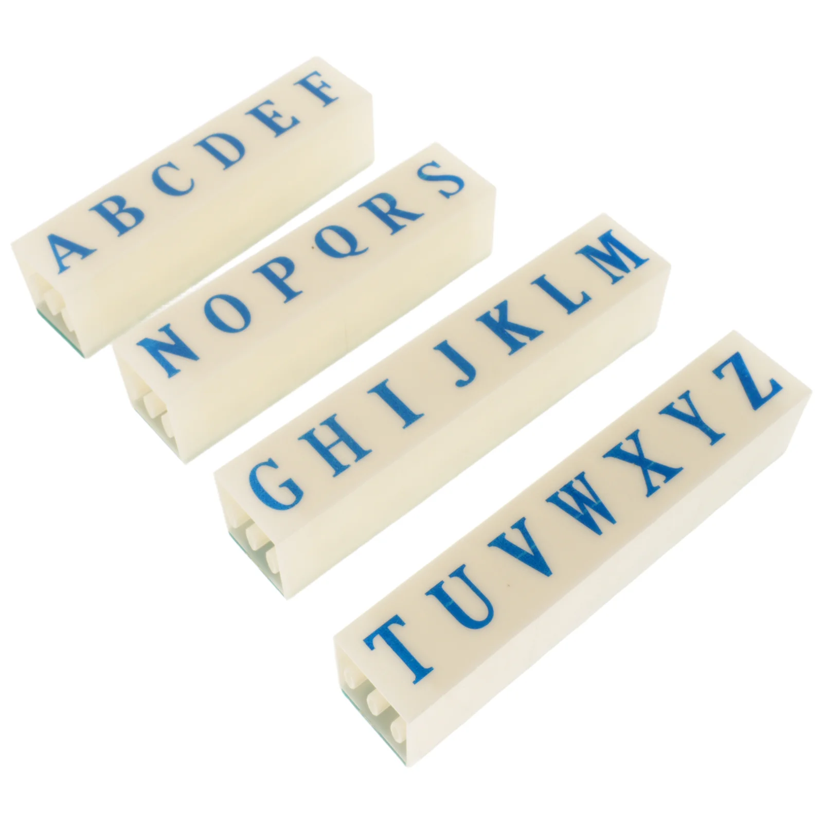 1 set di timbri alfabetici creativi staccabili kit di timbri per lettere minuscole per scrapbooking in ceramica di argilla fai da te e artigianato postale