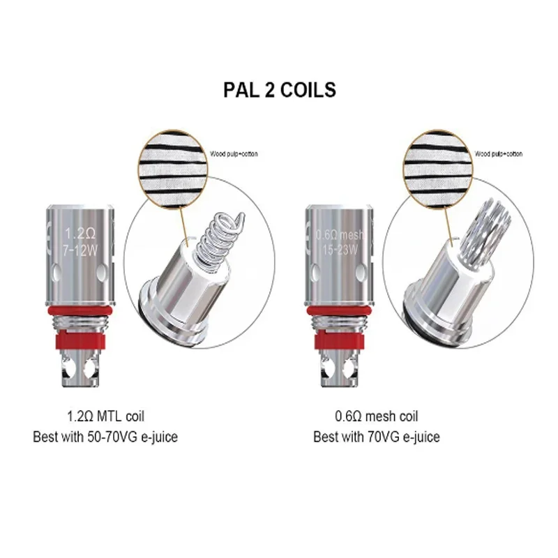 5 قطعة ملف HP Artery 0.6ohm 1.0ohm 1.2ohm ملفات بديلة لـ Nugget + Kit/PAL 2 Pod Kit/PAL 3 Kit (ملفات HP V3)