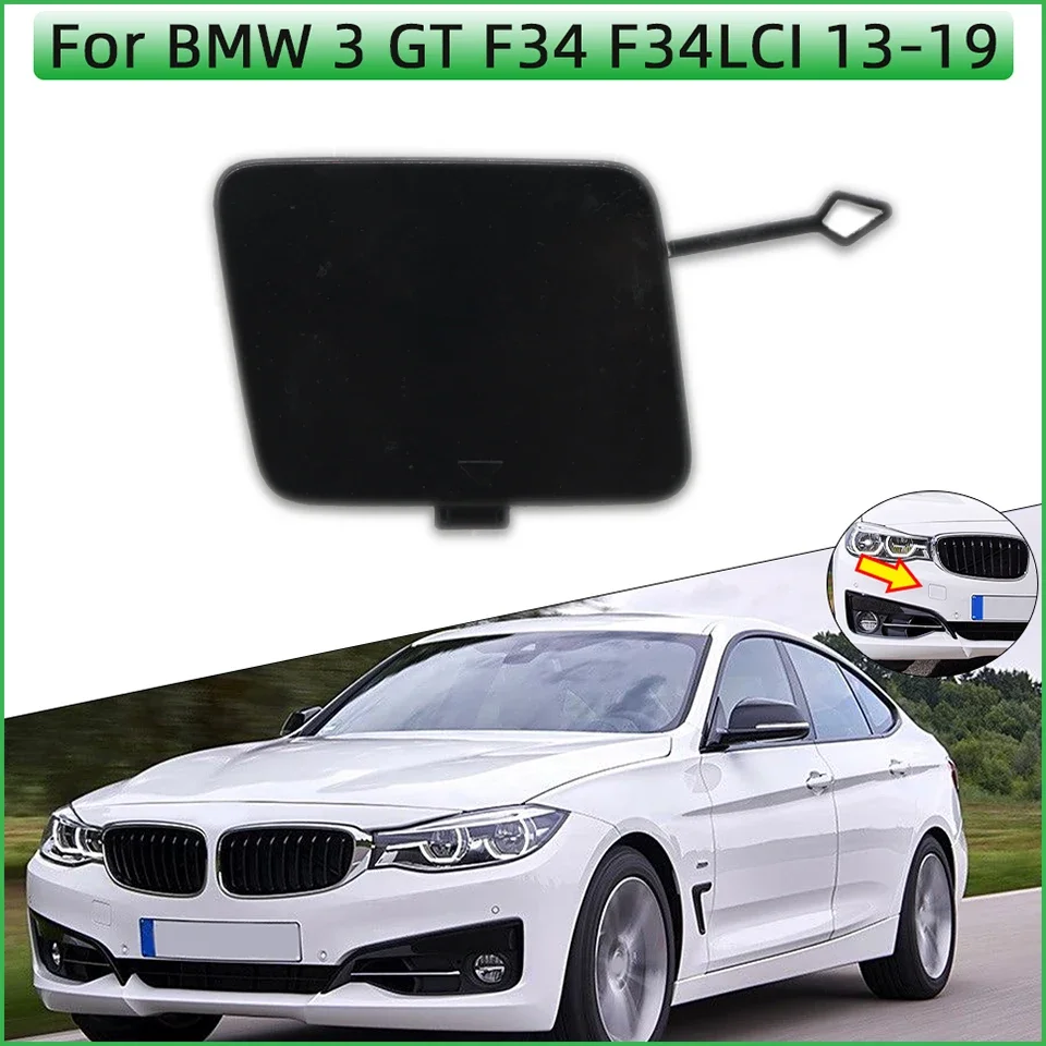 

For BMW 3 Gran Turismo GT 2013-2019 #51118099893 High Quality Front Bumper Hauling Towing Hook Cap Cover Trailer Lid Painted