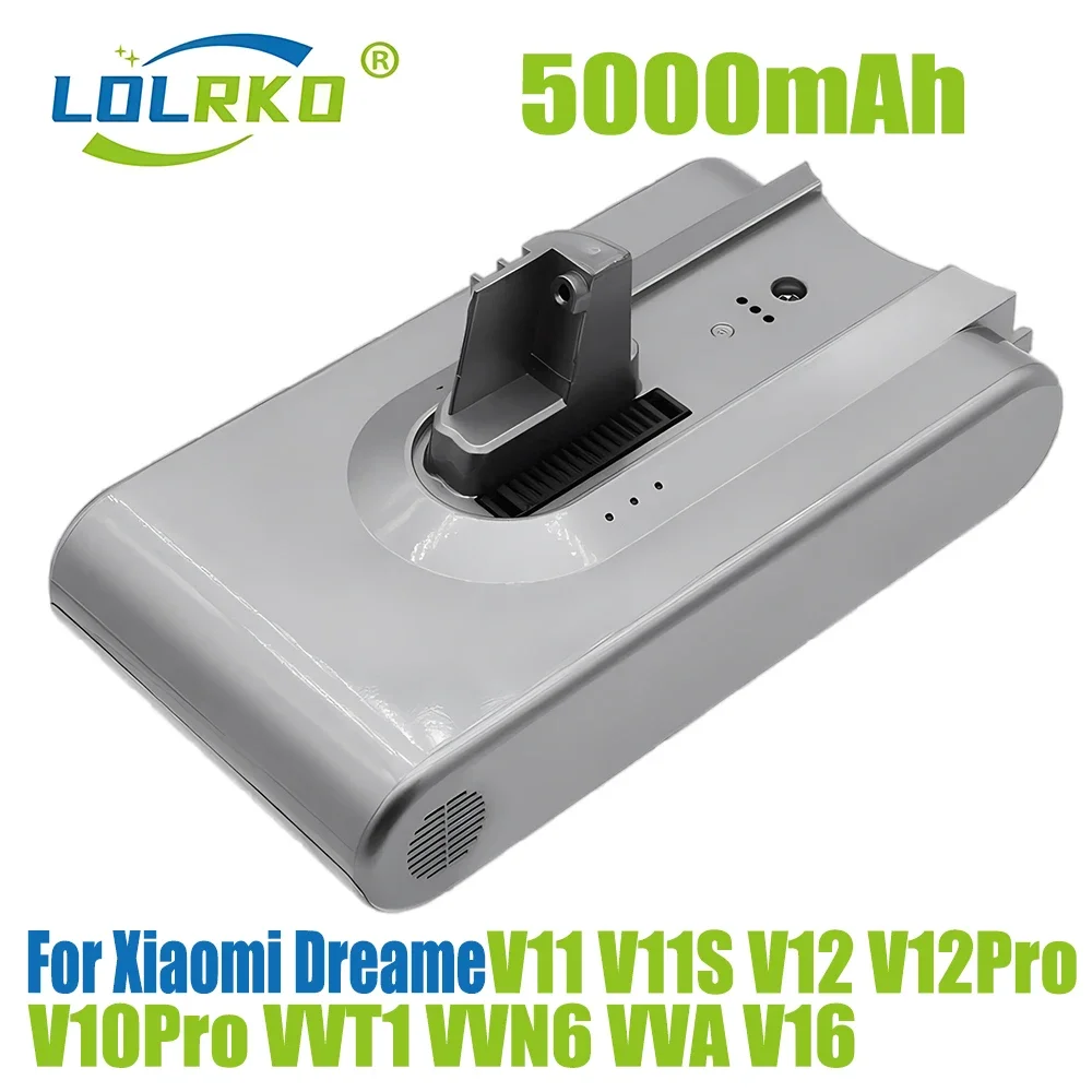 For Dreame Handheld Cordless Vacuum Cleane V11/V11SE/V12/V12 Pro Replacement Battery Accessories 5000 mAh 18650 Battery Pack