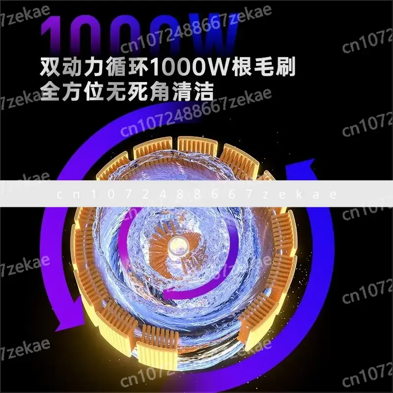 220V Chigo Automatic Shoe Washing Machine with Drying Function Smart Brush Washer for Home Use