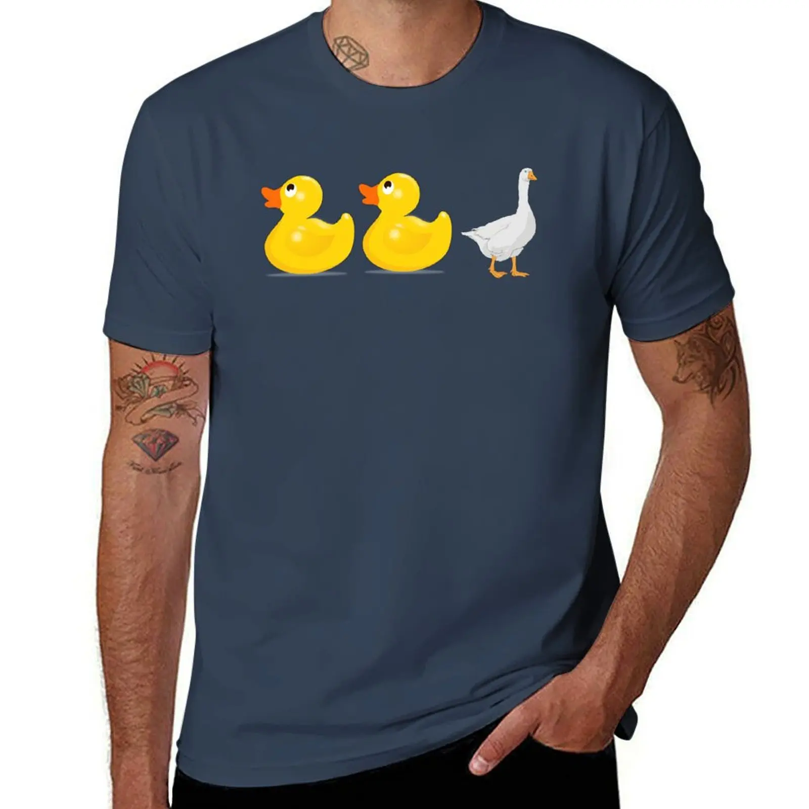 

Duck duck goose T-Shirt Summer Print Short Sleeve Tee