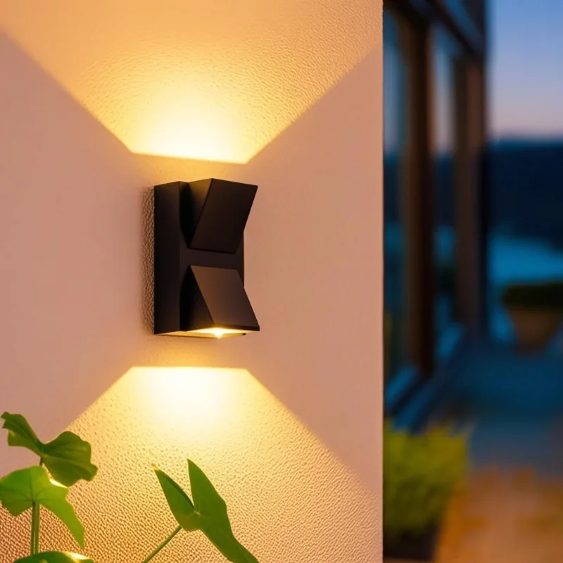 

Waterproof Outdoor Wall Light Aluminium Up Down Lighting 6W LED Wall Lamp Sconce Balcony Garden Indoor Decor AC110V 220V