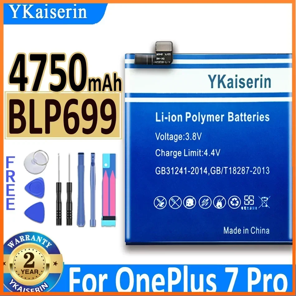 Ykaiserin Battery Blp699 Blp743 Blp745 Blp685 for Oneplus 1+ 7 Pro Oneplus7 Pro Oneplus 1 + 7 Pro ,7t ,6t,7 Batteries + Track NO